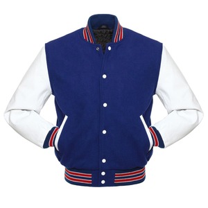 Chaquetas universitarias de algodón unisex, abrigo de béisbol informal con cuello levantado y logotipo personalizado, chaqueta de béisbol universitaria para hombre - Product Image 3