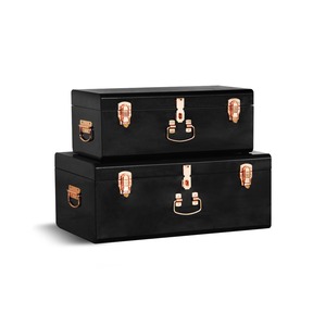 Baúl Metálico Decorativo Vintage Personalizado Estilo Británico - Product Image 1