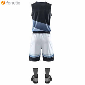 2022 Unisex de talla grande, ropa de baloncesto personalizada, camisetas de poliéster transpirables reversibles, los últimos conjuntos para adultos, sublimados personalizados - Product Image 2