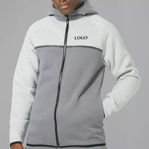 Sudaderas con Capucha y Cremallera Personalizadas al por Mayor de Alta Calidad con Logotipo/Estampado para Hombre, Cómodas, de Colores Sólidos y Transpirables - Product Image 1