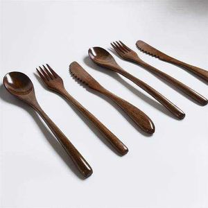 Indian Handmade Modern Wooden <b>Spoon</b> Durable Easy Clean Hand Wash Only Essential Flatware Cutlery Party Tea Serving Kitchen - Product Image 5