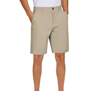 Pantalones Cortos de Lino para Hombre, Cintura Elástica con Cordón, Casuales, para Verano, Playa, Vacaciones, Yoga, Golf - Product Image 5