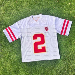 Tùy chỉnh bông <span class=keywords><strong>m</strong></span>àn hình đồ họa <span class=keywords><strong>porm</strong></span> ngắn tay áo quá khổ áo bóng đá <span class=keywords><strong>m</strong></span>ỹ tùy chỉnh thực hiện Retro áo bóng đá - Product Image 3