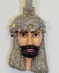 Collar con colgante de circón Micro pavé de estilo urbano, nombre de letra personalizado, cadena de diamantes con espalda sólida, para tiendas de ropa de calle a granel - Product Image 5