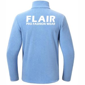 Chaqueta Polar Técnica de Invierno para Hombre con Logotipo Personalizado del Fabricante, Chaqueta Casual con Cierre de Cremallera de un Cuarto, Cortavientos, Bordada - Product Image 3