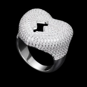 Bague en diamant moissanite VVS en argent 925 plaqué or jaune 14 carats 18 carats personnalisée Hip hop Iced Out Bague en diamant personnalisée - Product Image 2