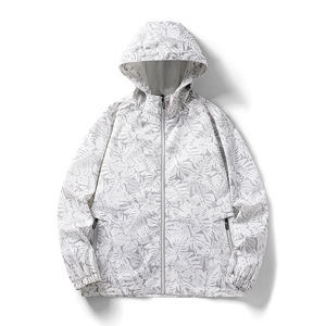 Chaqueta Cortavientos con Capucha para Hombre, Diseño de Hoja de Arce, para Invierno, Deportes al Aire Libre, Personalizable - Product Image 3