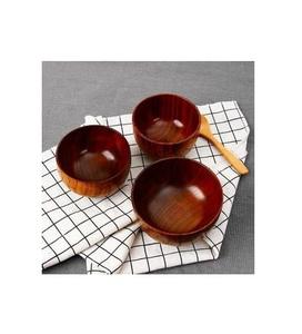 Set of 4 best selling wooden bowl <b>antique</b> design round shape wooden bowl high quality wooden bowl at best price - Product Image 4