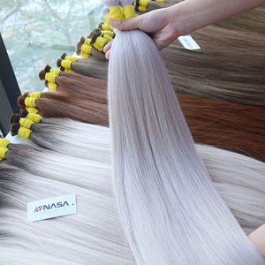 Extensions de cheveux en vrac Produit de vente chaude 2025 Couleur blonde 613 ASH naturel droit 100% Cheveux vietnamiens de haute qualité - Product Image 1