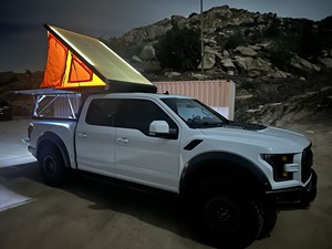 Couverture de benne rétractable électrique manuelle pliable enroulable verrouillable imperméable en alliage d'aluminium pour Ford F-150 Raptor 2019 avec benne de 5,5 pieds - Product Image 4