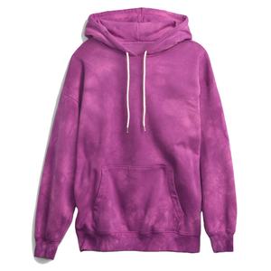 Sweat à capuche d'hiver 100 % coton de qualité supérieure avec impression sérigraphiée délavée à l'acide et au sel, design uni, style décontracté - Product Image 1