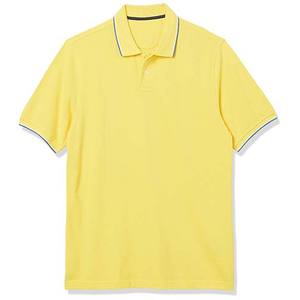 Algodón de manga corta antiarrugas personalizado para hombre, para camisas, polos de Golf informales, logotipo bordado, patrón sólido, tela de lona alta - Product Image 1