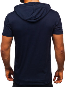 Sudadera con Capucha de Manga Corta de Algodón para Hombre de Alto Rendimiento, Camiseta con Capucha y Cordón Ajustable y Bolsillos, Logotipo Personalizado - Product Image 2