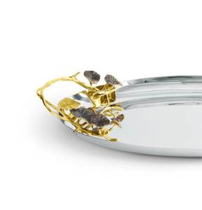 Bandeja de Servicio de Diseño Clásico para Cocina, de Aluminio con Asas, Apta para Lavavajillas, de un Solo Nivel - Product Image 1