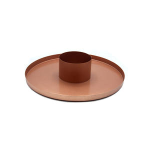 เชิงเทียนเหล็กแบบแฮนด์เมดทรงกลมสีดำและสีเงินสำหรับเทศกาลคริสต์มาสดิวาลีเทียนตกแต่งวันฮาโลวีน - Product Image 5