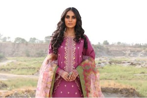 ชุดเดรสราตรีสไตล์ปากีสถาน,ชุดเดรสแขนยาว3ชิ้นสไตล์ Salwar Kameez - Product Image 4