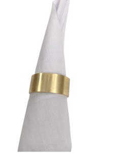 Anneaux de serviette en métal doré martelé à la main, support élégant pour fêtes, mariages, dîners - Product Image 6