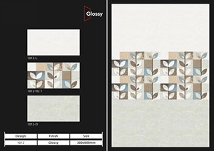 Ceramic Digital Wall <b>Tiles</b> 300x600 mm High Depth Elevation for Exterior Wall <b>Decor</b> in Home Hotels Office Buildings - Product Image 2