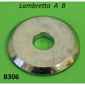Thick chromed <b>spacer</b> washer for front hub nut B72 Lambretta A + B - Product Image 1