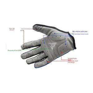 Gants de cyclisme pour vélos de montagne en tissu polyester extensible, serviette en tissu éponge, cuir synthétique. - Product Image 6