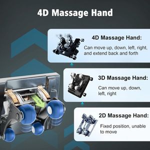 High-Quality Practicals <b>Massages</b> <b>Chair</b> with Zero Gravity Recline Voice Commands Calf Oscillation and Triple Foot Rollers - Product Image 3