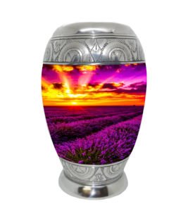 Premium Metal Urn for Ashes Black and White Roses Floral Cremation Memorial Decoration Free <b>Velvet</b> <b>Bag</b> Included - Product Image 6
