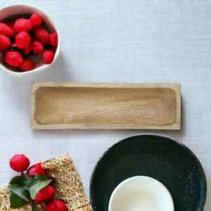 Bougeoirs multifonctionnels en bois de manguier de haute qualité brûlés naturels pour Noël, festival, mariage, maison - Product Image 2