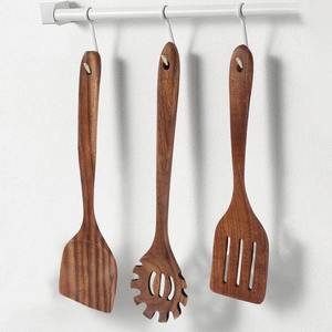 Herramientas de cocina de madera multifunción, espátulas al por mayor, precio barato, juego de espátulas de madera Nórdicas - Product Image 3
