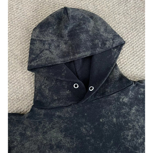 Ensembles de survêtements en coton épais 100 % de haute qualité, délavés à l'acide, design ample personnalisé pour l'hiver, grandes tailles - Product Image 3