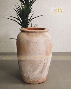 Atlantis Old White Ceramic <b>Pot</b> AN067H95OW - Designed for Home Decor, Garden Planting, and Mini Landscape Creations. - Product Image 6