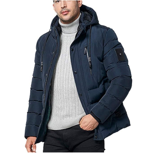 Nueva Chaqueta Acolchada para Hombre con Capucha y Cuello Alto, Diseño Personalizado con Logotipo OEM, para Exteriores, Cálida para Otoño, Ecológica - Product Image 1