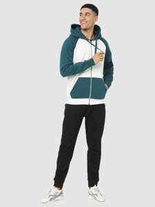Vente en gros de sweats à capuche pour hommes, bicolores, 100% coton, poids lourd, grande taille, streetwear, logo personnalisé, OEM - Product Image 2