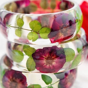 SIMPLE Fine Jewelry Bracelets et Bracelets fins Chaîne Fine Bracelets à maillons Résine acrylique Fleur Bracelet Bracelet Bijoux pour - Product Image 1