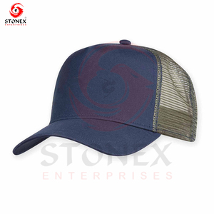 Custom Logo Woven Patch Trucker <b>Hats</b> Mid Profile 6 Panels Sport Caps OEM Vietnam Hip Hop Cotton - Product Image 4