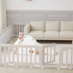 [Edu-play] <b>Other</b> <b>Baby</b> <b>Supplies</b> Newborn to Toddler Woody <b>Baby</b> Room with Door Set <b>Baby</b> Fence 8P FR-8WH - Product Image 6
