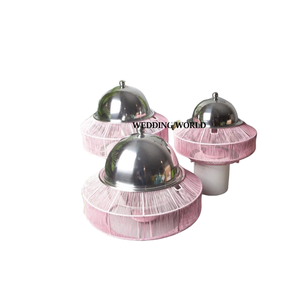 Ensemble de trois chauffe-plats en métal de qualité supérieure, fait à la main, design élégant, classique, fantaisie, nouveau, en métal - Product Image 1