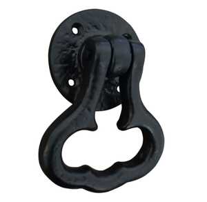 Antique Round Cast Iron Door Knocker Pure Brass Metal Ring Home Hotel Villa Durable Steel Wooden Handles Hot Selling <b>Product</b> - Product Image 6