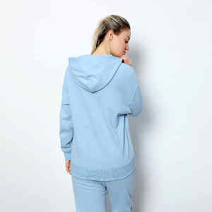 Conjunto Deportivo de 2 Piezas para Mujer, 100% Poliéster, Bordado, con Capucha y Logotipo Personalizado, para Invierno - Product Image 6