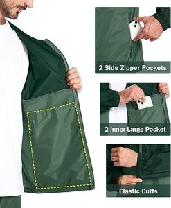 แจ็กเก็ตกันฝนกันน้ำลายพรางใส่ได้ทั้งชายและหญิงซิปด้านหน้าแบบลำลองครึ่งซิป - Product Image 4