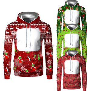 High Quality Men's <b>T</b>-Shirt Custom Logo Sublimation Print Winter Christmas Halloween Solid Pattern Customizable 100% Polyester - Product Image 2