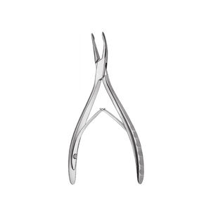 Rongeur d'os à double poignée à ressort outil en matériau inoxydable forte adhérence idéal pour la chirurgie orthopédique maxillo-faciale et dentaire - Product Image 1