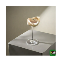 Copa de Vino con Forma de Concha de Vieira, Diseño Costero, Hecha a Mano en Cobre, Estilo Art Deco, para Exportación, Regalos de Boda y Tiendas