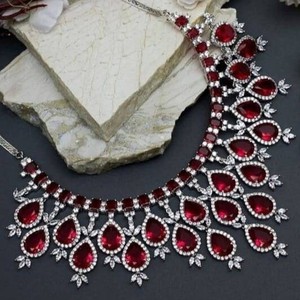 ชุดสร้อยคอและต่างหูมรกตสวยพร้อมเซอร์โคเนีย AAA ลูกบาศก์ชุบทองแฮนด์เมดน่ารักของขวัญสำหรับผู้หญิง - Product Image 2