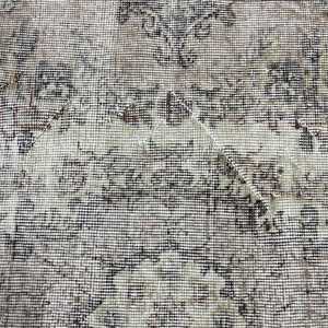 พรมตุรกีขนาด 2x6 ฟุต, พรม, พรมลายพรางสีเทาทำจากขนสัตว์ - Product Image 5