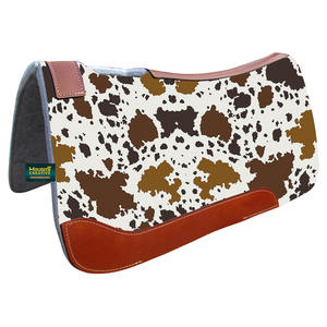 Cojín de sillín de fieltro contorneado gráfico impreso caballo ecuestre occidental personalizable al por mayor tamaño personalizado 31 "X 32" fabricante OEM - Product Image 2