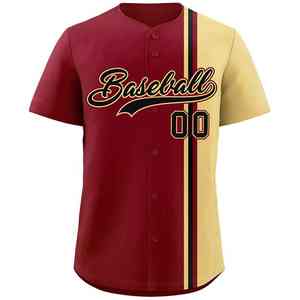 Camiseta de béisbol con estampado de transferencia de calor personalizada de alta calidad más vendida, conjuntos de uniformes deportivos de softbol, antibacteriano profesional - Product Image 5