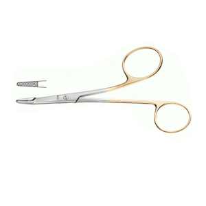 Porte-aiguille Neivert TC 14 cm – Outil chirurgical manuel pour le contrôle des aiguilles en chirurgies délicates – Conception droite Olsen Hegar - Product Image 1