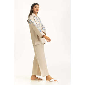 Conjunto Coordinado Bordado Estilo Chino Dobby IPST-44814-A, Ropa de Verano para Mujer, Tallas XS, XL, XXS, Falda por Encima de la Rodilla y Pantalones - Product Image 5