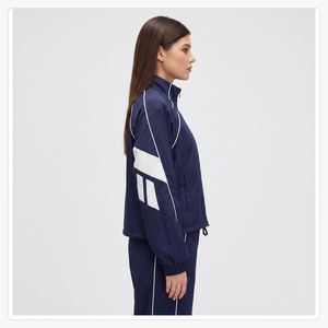 <b>Women's</b> Lightweight 100% Nylon Zip-Up Breathable Wind Resistant Athleisure <b>Jacket</b> with Full-Length Turn-down Collar Side Pockets - Product Image 3