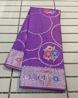 Fourniture en gros de Saree traditionnel en soie russe pure et douce, avec Pallu tissé de qualité supérieure Zari Meenakari, pour femmes, pour fêtes et mariages, séchage rapide
